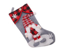 Christmas Gift Bag Decorative Faceless Santa Gnome Doll Socks-Grey