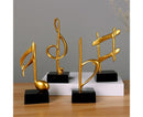 Mini Musical Note Music Present Home Living Room Piano Bedroom Desktop Decor-Silver D
