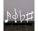 Mini Musical Note Music Present Home Living Room Piano Bedroom Desktop Decor-Silver D