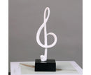 Mini Musical Note Music Present Home Living Room Piano Bedroom Desktop Decor-Silver D
