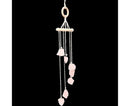 Wind Chime Wall-mounted Bright Faux Crystal Pendant-Pink