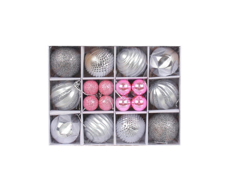 26Pcs Christmas Tree Balls Adorable Exquisite Prop-Silver