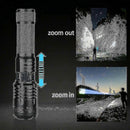 P70 High Power Flashlight Portable Outdoor Torch Rechargeable LED Light