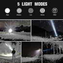 P70 High Power Flashlight Portable Outdoor Torch Rechargeable LED Light