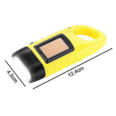 Solar Flashlight Emergency LED Handheld Mini Rechargeable Torch Light