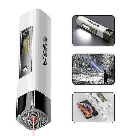 LED Portable Flashlight USB Rechargeable Camping Hiking Outdoor Household Torch