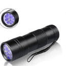 12 LED UV Flashlight Purple Ultraviolet Torch for Detection or Cleaning Use