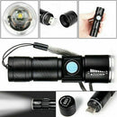 Rechargeable Aluminum LED Scuba Flashlight Waterproof Torch for Hiking & Diving