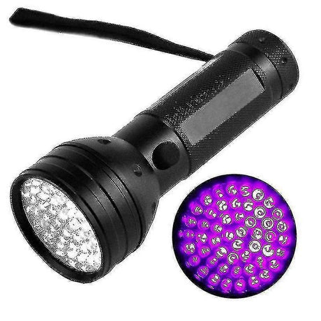 51 LED UV Flashlight Purple Light Torch for Pet Stain Detection and Inspection