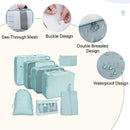 Packing Cubes for Suitcase Waterproof Travel Organizer Bags Set