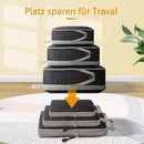 3pcs Compression Packing Cubes Suitcase Organiser Luggage Storage Bags - Black