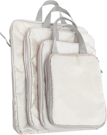 4pcs Extra Large Compression Packing Cubes Hanging Travel Organiser Bags - Polyester