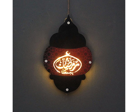 Front Door Sign LED Wooden Pendant Wall Art Decor for Home-K