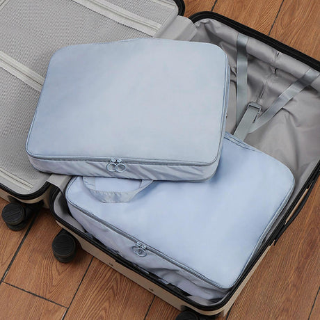 Luggage Compression Packing Cubes with Double Zipper - Size L Storage Bags