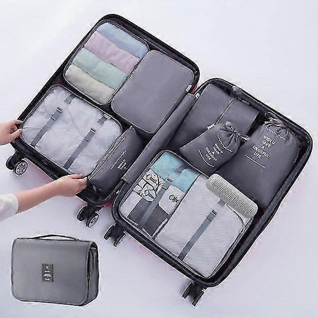 7pcs Travel Packing Cubes for Suitcases Travel Organizer Bag Set