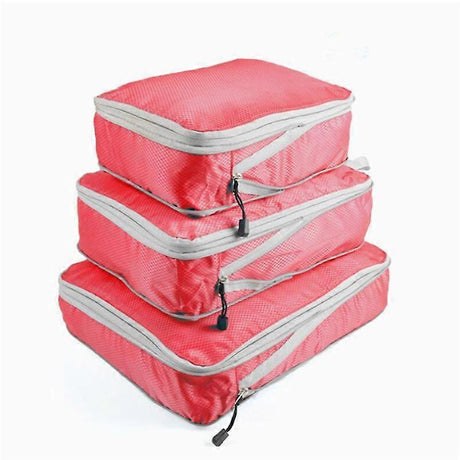 3pcs Compression Packing Cubes for Travel Suitcase Organizers Set