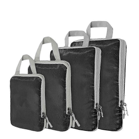 4pcs Ultralight Compression Packing Cubes for Carry-On Suitcase Travel Bags