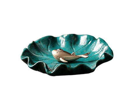 Incense Burner Handmade Decorative Ceramic Lotus Holder-I