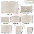 8pcs Packing Cubes for Suitcases Travel Compression Organizer for Clothes, Shoes & More