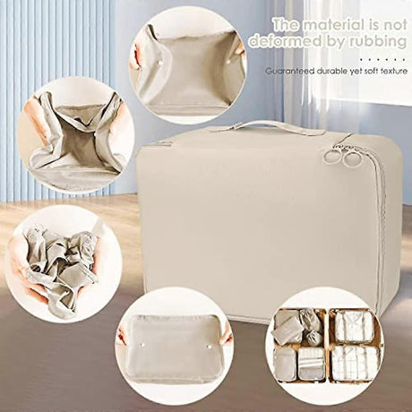 8pcs Packing Cubes for Suitcases Travel Compression Organizer for Clothes, Shoes & More