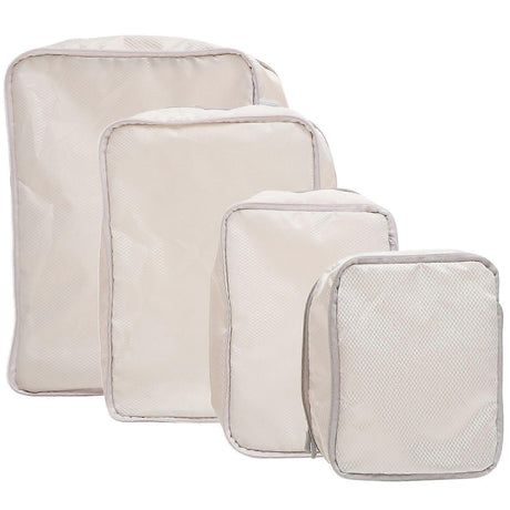 4pcs Compression Packing Cubes Travel Organizer Bags for Suitcases