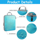 4pcs Compression Packing Cubes with Zipper Travel Luggage Organizer Set