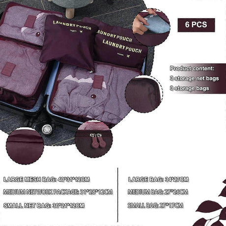 Mesh Packing Cubes for Luggage Stylish Travel Suitcase Organizer Set
