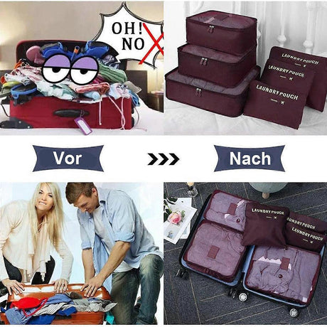 Mesh Packing Cubes for Luggage Stylish Travel Suitcase Organizer Set