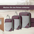 4pcs Extensible Compression Packing Cubes Suitcase Organizer for Travel