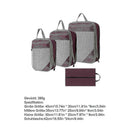 4pcs Extensible Compression Packing Cubes Suitcase Organizer for Travel