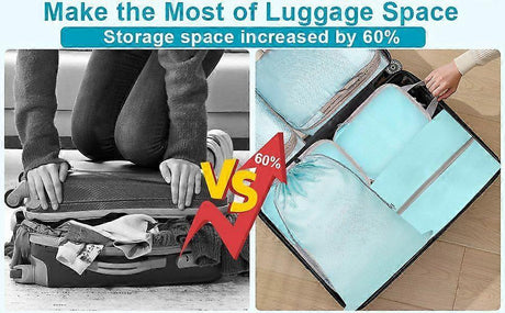 Compression Packing Cubes Luggage Organizer Bags Set for Travel Use