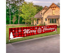 Christmas Santa Claus Letter Porch Door Background Hanging Banner Party Decor-B