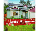 Christmas Santa Claus Letter Porch Door Background Hanging Banner Party Decor-B