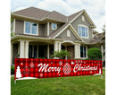Christmas Santa Claus Letter Porch Door Background Hanging Banner Party Decor-B