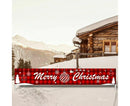 Christmas Santa Claus Letter Porch Door Background Hanging Banner Party Decor-B