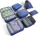 7pcs Clothes Packing Cubes Bag Set for Suitcase Storage and Organization