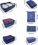 7pcs Clothes Packing Cubes Bag Set for Suitcase Storage and Organization