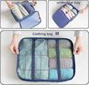 7pcs Clothes Packing Cubes Bag Set for Suitcase Storage and Organization