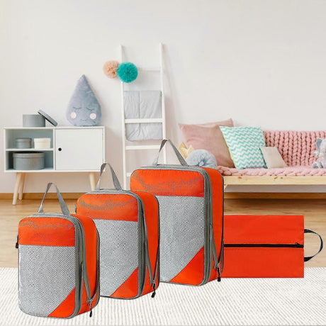 4pcs Extensible Compression Packing Cubes for Suitcases - 50% Offer