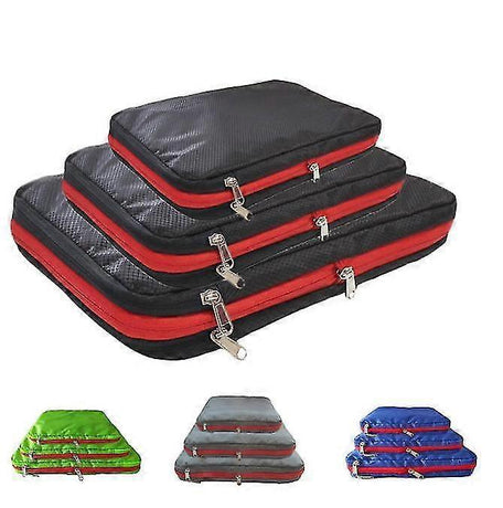 3pcs Travel Luggage Packing Cubes Organizers & Storage Bag Set
