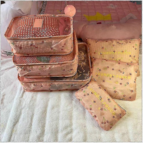 Waterproof Packing Cubes Sorting Organizer Travel Bag Set