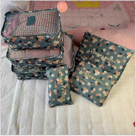 Waterproof Packing Cubes Sorting Organizer Travel Bag Set