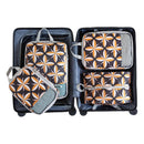 4pcs Travel & Home Packing Cubes with Printed Design for Easy Organization