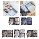 4pcs Travel & Home Packing Cubes with Printed Design for Easy Organization