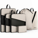 6pcs Compression Packing Cubes Set for Travel Organization