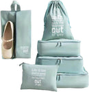 6pcs Packing Cubes for Suitcases Travel Luggage Organizer Bags - Blue
