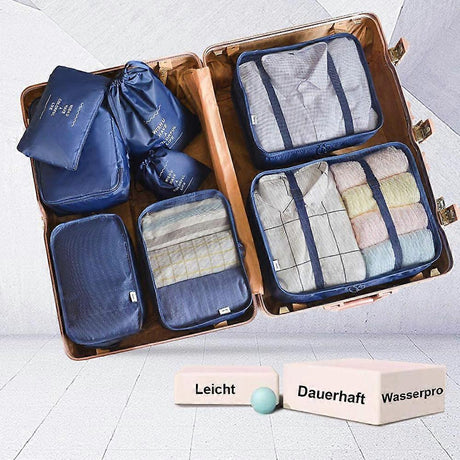 8pcs Travel Organizer Set Packing Cubes for Clothes, Shoes, Toiletries & More