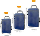Compression Packing Cubes for Suitcases Gray Extensible Organizer Set