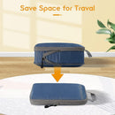 Compression Packing Cubes for Suitcases Gray Extensible Organizer Set