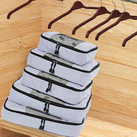 5pcs Travel Packing Cubes Luggage Organizer Set for Suitcases and Bags